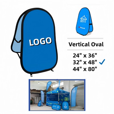 32" x 48" Foldable Double-Sided Stretchy Warp-Knitted Fabric Advertising A-Frame Sign