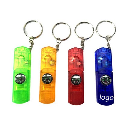 All-in-One Survival Whistle Keychain