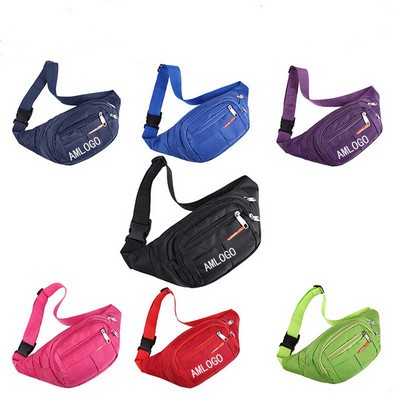 Unisex Canvas Crossbody Waist Pack