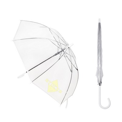 46"Arc Auto Open Clear Umbrella W/ Reinforced Frame
