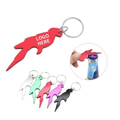 Aluminum Parrot Keychain Bottle Opener