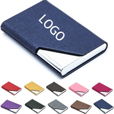 Stainless Steel PU Card Holder