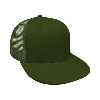 Solid Brushed/Mesh Back Snapback Prostyle Hat