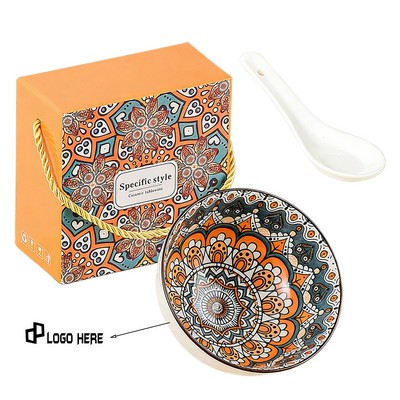 Bohemian Style Ceramic Bowl Set