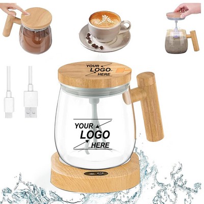 Self Stirring Mug with Heating Base and Lid