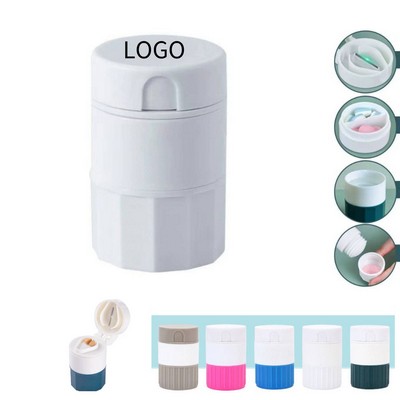 4-in-1 Pill Crusher Grinder & Cutter Set