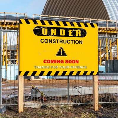 Construction Sign - 4mm Coroplast - 96"w x 48"h - Custom Print
