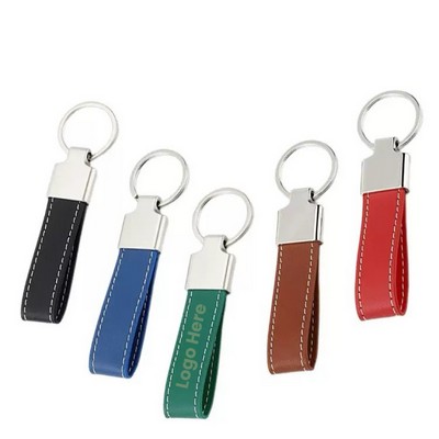 Premium Zinc Alloy PU Leather Key Chain