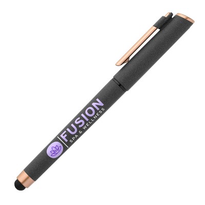 Memphis Rose Gold Plastic Gel Pen (Full Color Imprint)