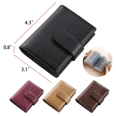 Bifold PU Leather Wallet with Card Holder