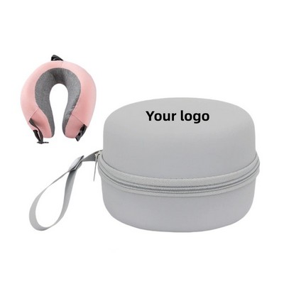 6.7" Round EVA Travel Case With Zipper & Wrist Strap
