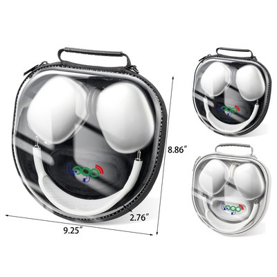 Front Hard Cover Travel Carrying Headphone Case
