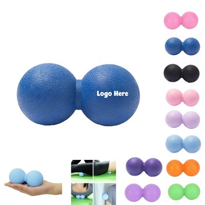 MOQ25 Peanut Shaped Food Grade Silicone Double Lacrosse Massage Ball