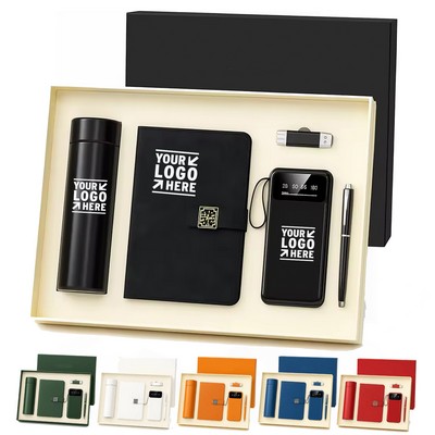 5-in-1 Premium Vacuum Flask & Office Gift Set