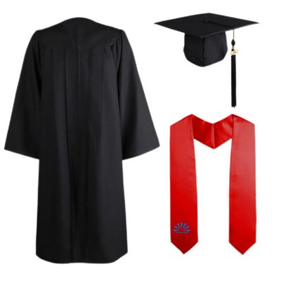 Graduation Cap Gown Stole Set