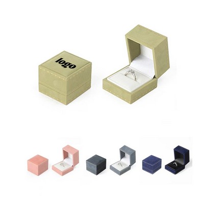 Light Luxury High Quality Velvet Ring Box W/ Gift Bag