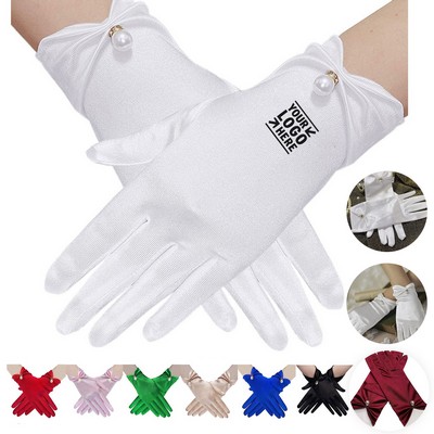 Elegant Satin Gloves