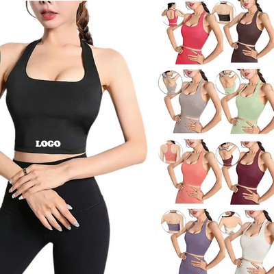 Halter Neck Workout Crop Top