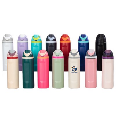 Stainless Steel Insulated Bottle With Straw