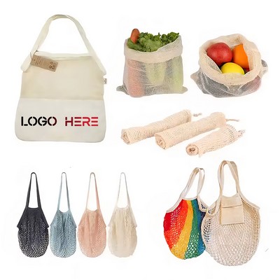 Organic Cotton Mesh Net Shopping Bag