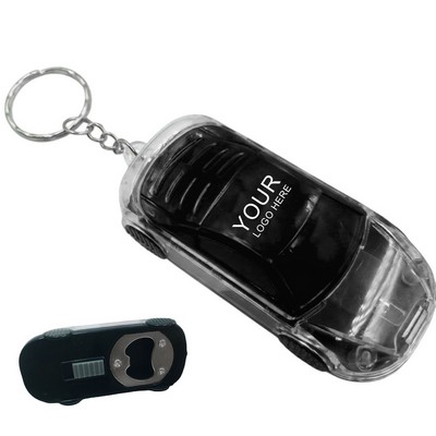 Car Shape Opener Plastic Keychain