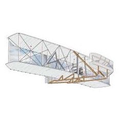 White Bi-Plane Lapel Pin