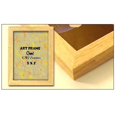 Natural Square Corner Picture Frame (4"x6")