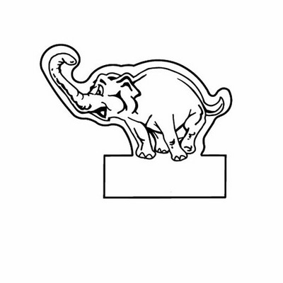 Magnet - Elephant on Box - Full Color
