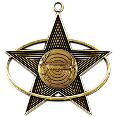 Stock All-Star 3" Medal- Archery