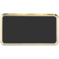 Name Badge - Frames - Gold - Fits 1" x 3" with Round Corners