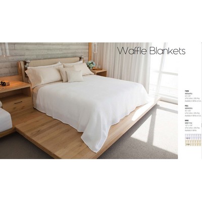 Twin Size Waffle Blanket (65" x 95")
