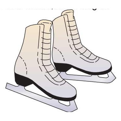 Ice Skates Maxi Magnet (3 Square Inch)