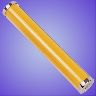 Yellow Acrylic Kaleidoscope w/ chrome plated ends