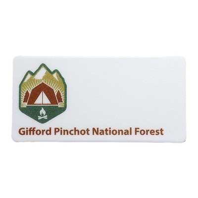 Full Color 50 Mil Name Badge (1"X2") Rectangle