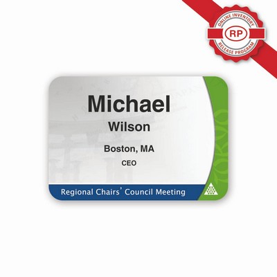 Laminated Name Badge Full Color (2.25"x3.25") Rectangle
