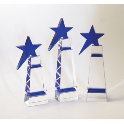 Shooting Star Optic Crystal Award (3¼"x 9")