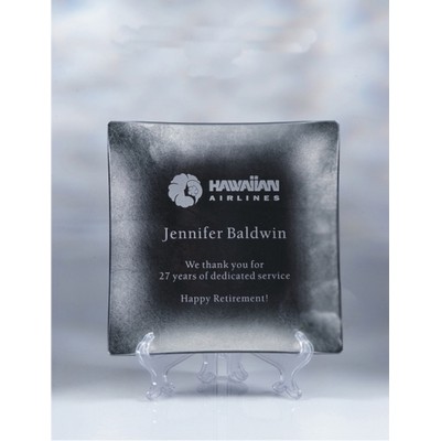12" Silver Leaf Award Plate