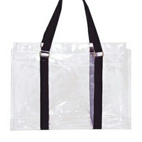 Clear PVC Tote Bag w/ Colored Handle