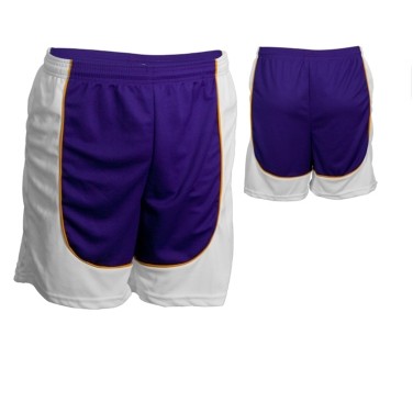 Youth Dazzle Short w/ Contrast Front & Back Panel & Piping (7" Inseam)