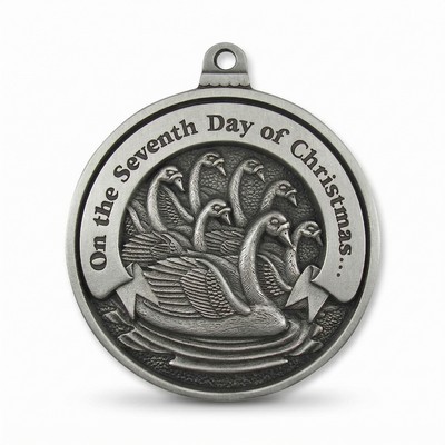 Twelve Days of Christmas Full Size Ornament (Day 7 - Seven Swans-a-Swimming)