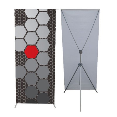 Grasshopper Adjustable Banner Stand - Small w/ 32" x 63" Graphic