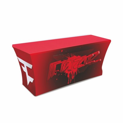 TruFit Stretch Fabric, Table Throw, Full-Color, Dye-Sublimation 4'L