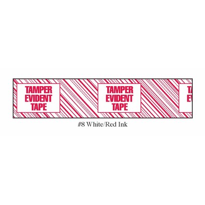Stock Imprinted Polypro Tape 2" x 55yds (Tamper Evident Tape)