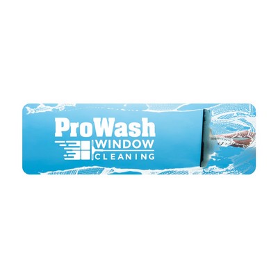 Rectangle Sticker | Round Corners | 1 3/4" x 5 3/4" | White Static | Static Back | Digital