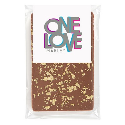 Belgian Chocolate Bar with Gold Flakes