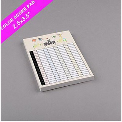 Customizable Scorepad 36 Sheets