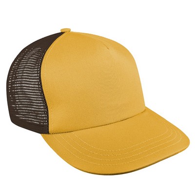 Solid Twill/Mesh Back Snapback Prostyle Cap