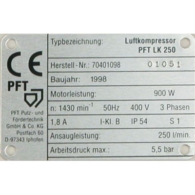 .029 Stainless Steel Name Plate Greater than 6 square In. and up to 9 Sq. In.