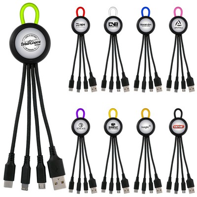 Clearview Light Up Loop 3-in-1 Charging Cable