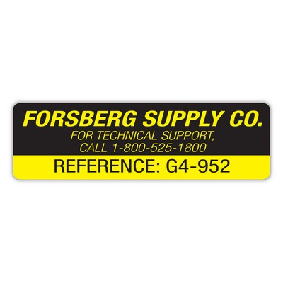 FasTurn® 4-Color Process Rectangle Label (½" x 2")